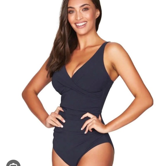 Sea Level Riviera Rib Cross Front Navy blueSize 8
